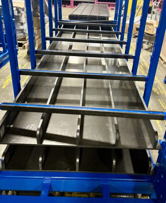 Snap On U-Channels & HDPE rack assembly application
