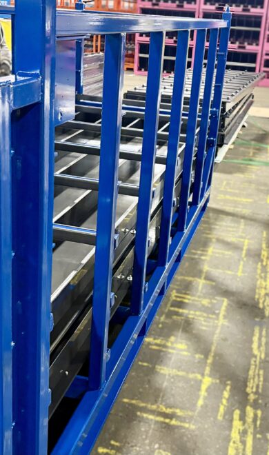 Snap On U-Channels & HDPE rack assembly application